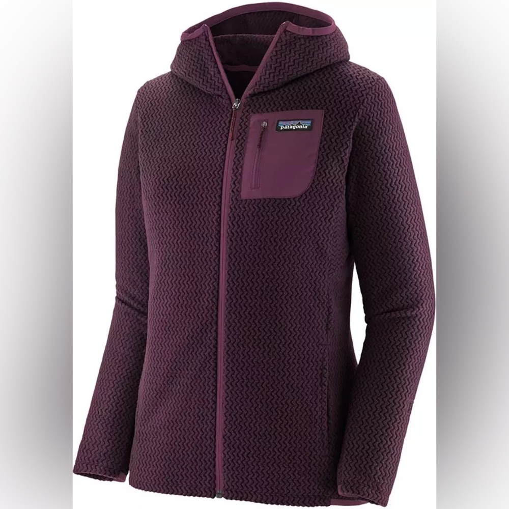 Patagonia Women's R1 Air Full-Zip Jacket in Obsidian Plum size Large
